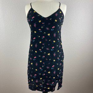 Forever 21 Woven Black Spaghetti Strap Floral Dress - S NWT